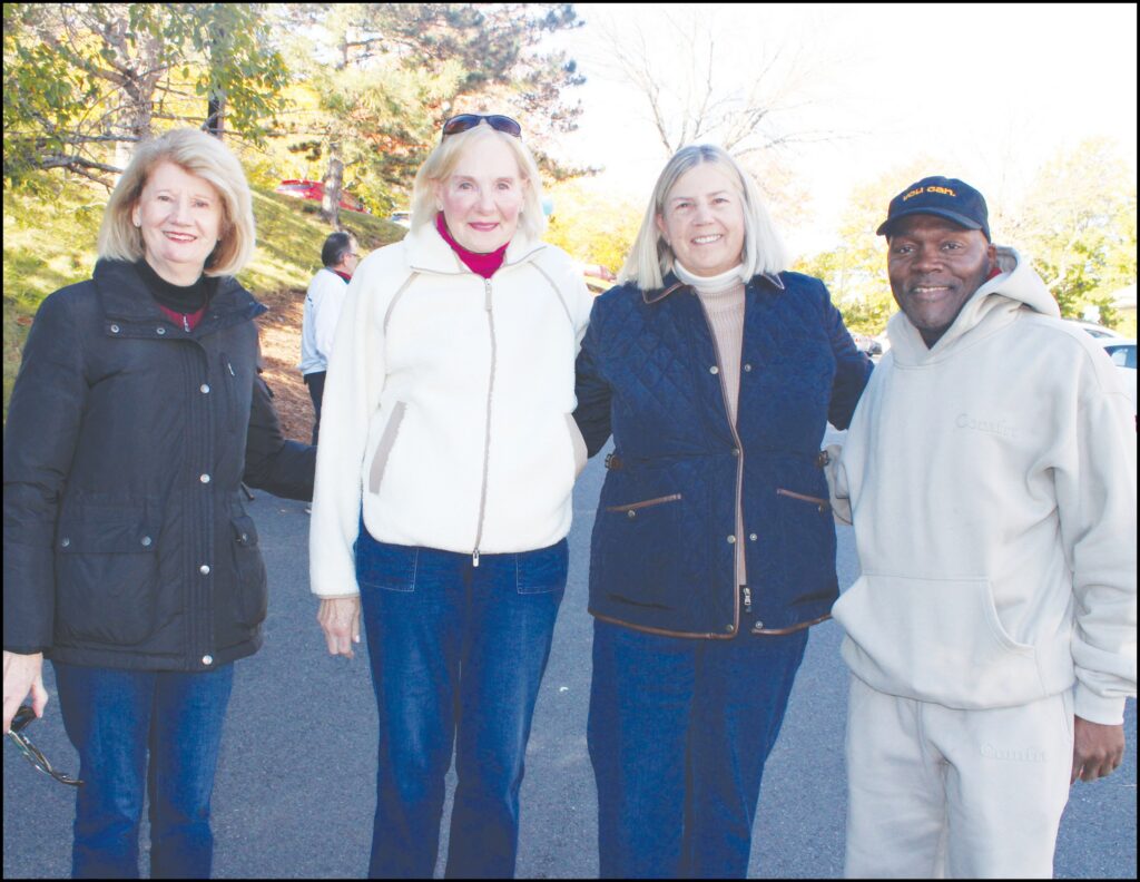 Members of the Zonta Club, Janice Sikorski, Gale Thomas, and Sue Garrity, pictured at the ALS and MS Walk For Living with City Councilor Calvin T. Brown.
