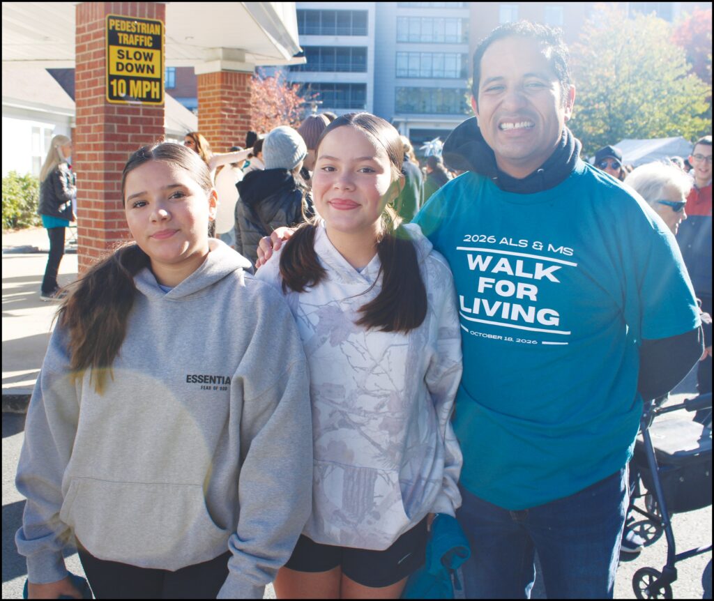 City Manager Fidel Maltez and his daughter, Maya Power-Maltez, and her friend, Maiya Medina Damaseeno.