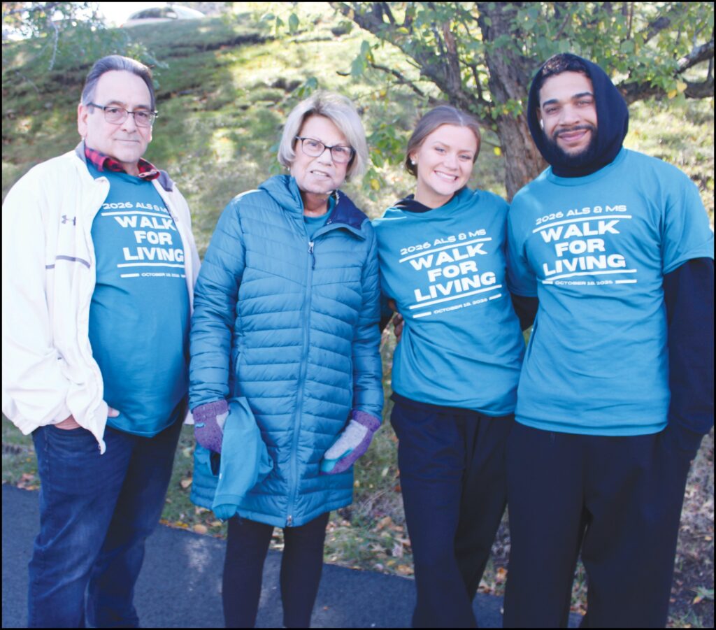 Representing Malden Catholic High School and the many volunteers from the school who assisted at the event are Rick Paquette, Elizabeth Paquette, Wizzy Guerrero, and Abi McLeavy.